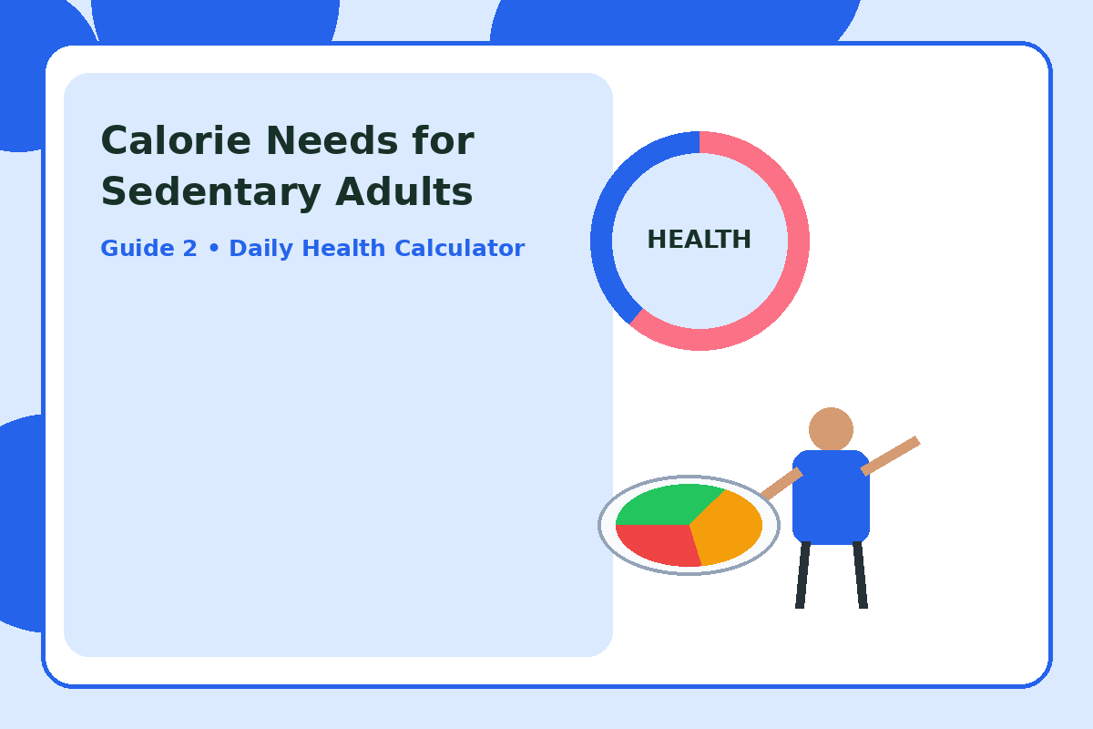 Illustration for Calorie Needs for Sedentary Adults section 3