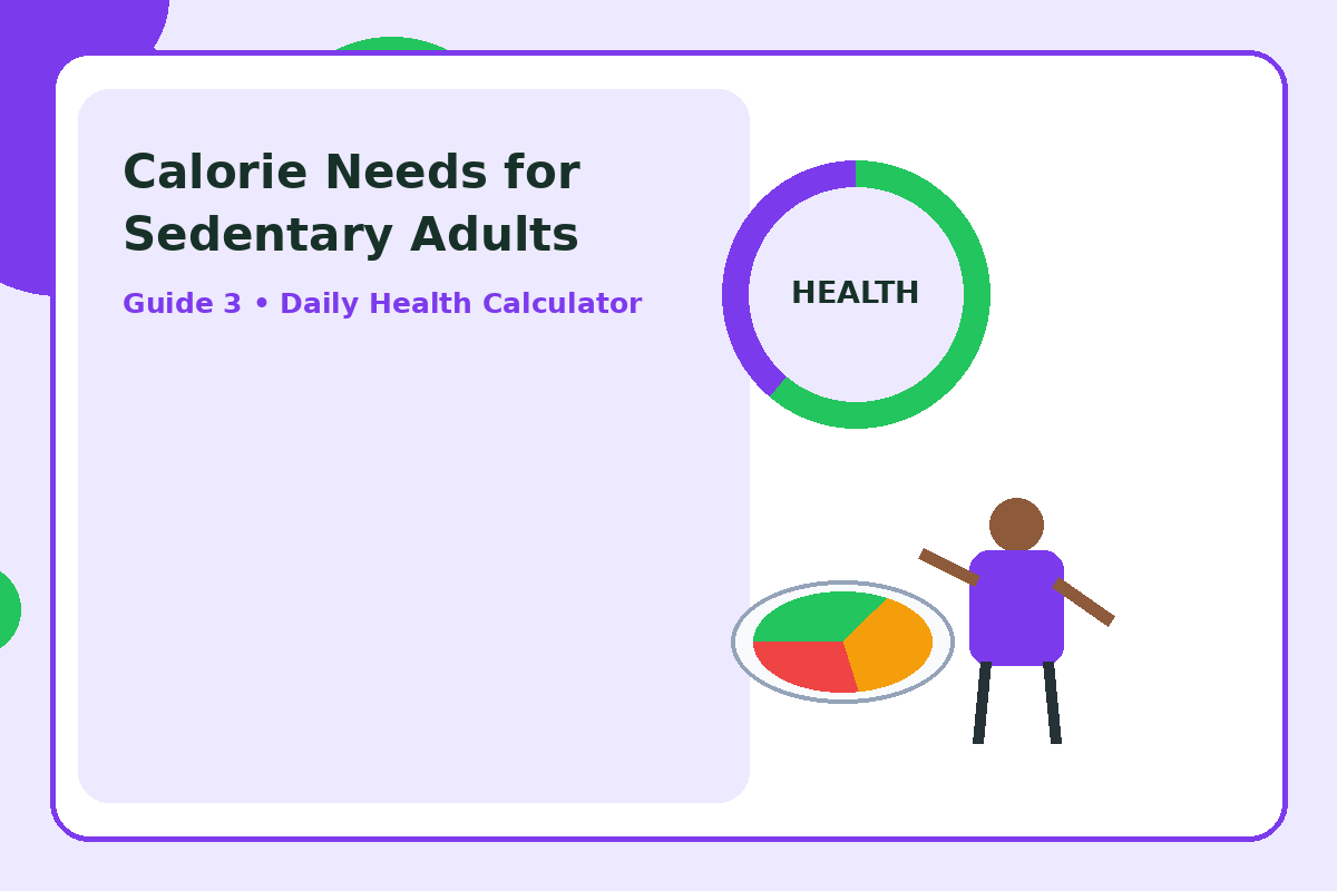 Illustration for Calorie Needs for Sedentary Adults section 6